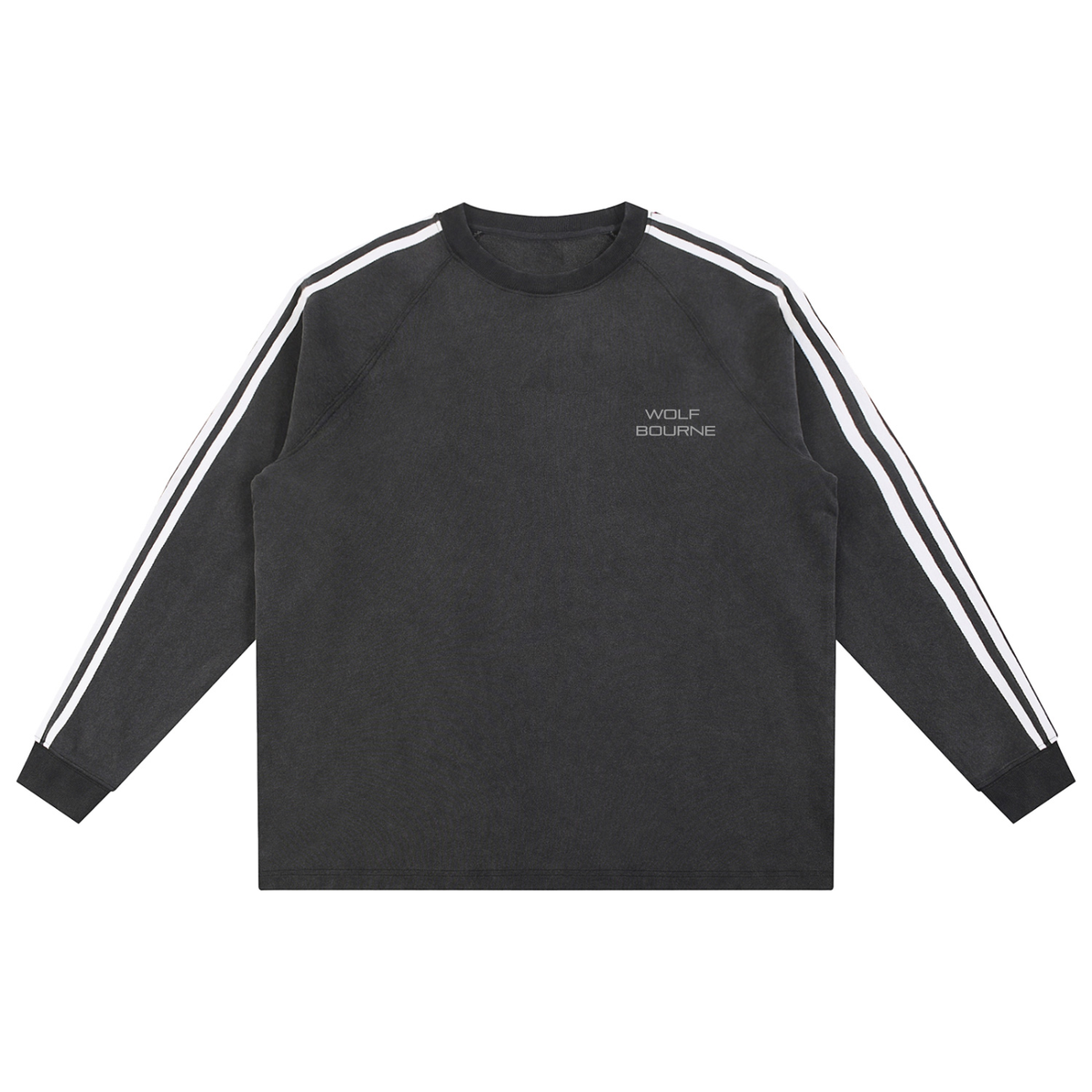 Logo Snow Washed Contrast Sweatshirt