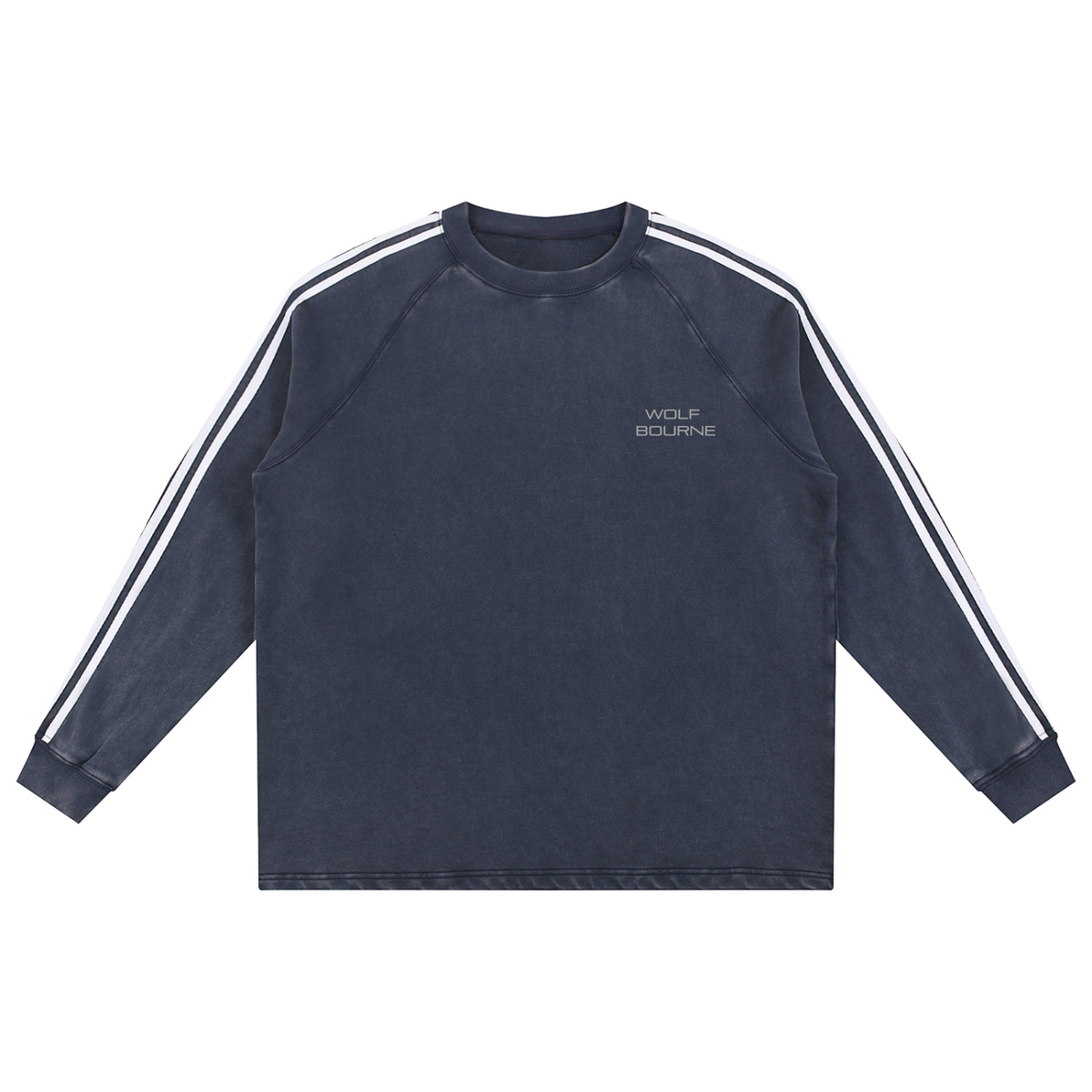Logo Snow Washed Contrast Sweatshirt
