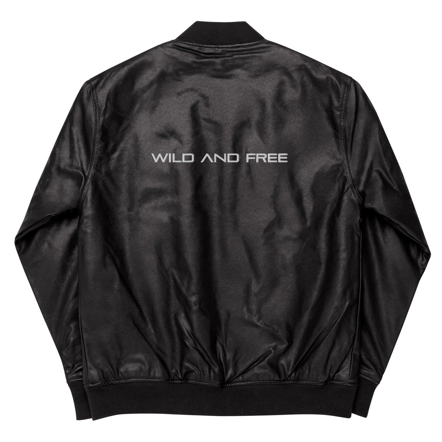 Wild & Free Leather Bomber Jacket