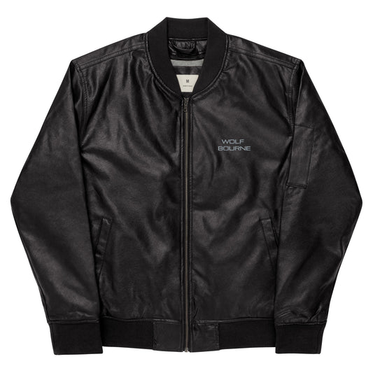Wild & Free Leather Bomber Jacket