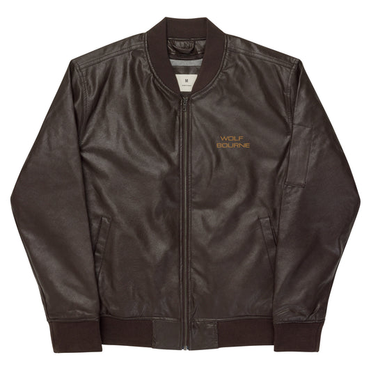 Signature Leather Bomber Jacket